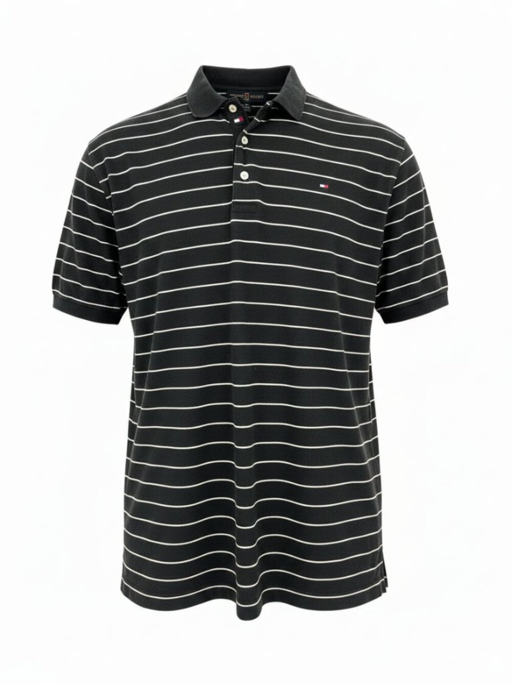 Tommy Hilfger Golf Vintage Polo Shirt Sz Large Short Sleeve Striped